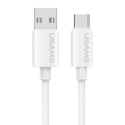USAMS καλώδιο USB-C σε USB SJ786, σιλικόνης, 3A, 480Mbps, 1m, λευκό