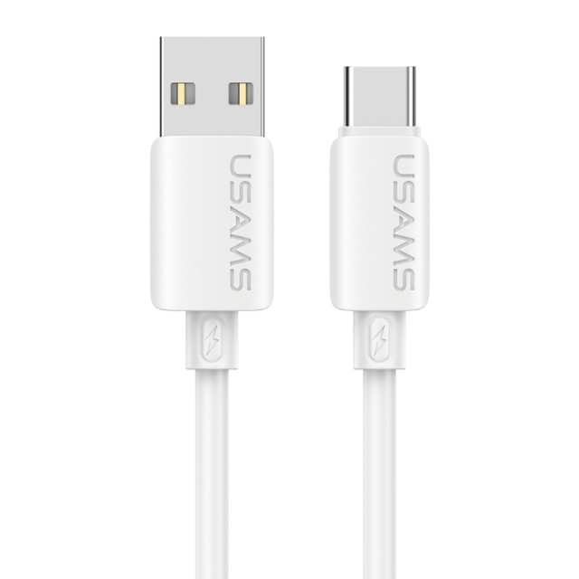 USAMS καλώδιο USB-C σε USB SJ786, σιλικόνης, 3A, 480Mbps, 1m, λευκό