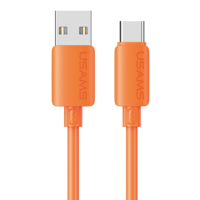 USAMS καλώδιο USB-C σε USB SJ786, σιλικόνης, 3A, 480Mbps, 1m, πορτοκαλί