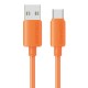 USAMS καλώδιο USB-C σε USB SJ786, σιλικόνης, 3A, 480Mbps, 1m, πορτοκαλί