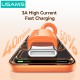 USAMS καλώδιο USB-C σε USB SJ786, σιλικόνης, 3A, 480Mbps, 1m, πορτοκαλί