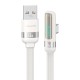 USAMS καλώδιο USB-C σε USB US-SJ651, 66W, 480Mbps, flat, 1.2m, λευκό