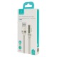 USAMS καλώδιο USB-C σε USB US-SJ651, 66W, 480Mbps, flat, 1.2m, λευκό