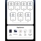 USAMS φορτιστής/αντάπτορας πρίζας CC334, USB & 3x USB-C, universal, 100W, GaN, μαύρος