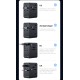 USAMS φορτιστής/αντάπτορας πρίζας CC334, USB & 3x USB-C, universal, 100W, GaN, μαύρος