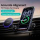 USAMS ασύρματος φορτιστής & βάση smartphone αυτοκινήτου CD277, αεραγωγών, 15W, μαύρος