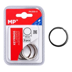 MP σετ μεταλλικοί κρίκοι κλειδιών PA355-3, 35mm, 5τμχ MP σετ μεταλλικοί κρίκοι κλειδιών PA355-3, 35mm, 5τμχ