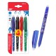 MP σετ στυλό διαρκείας PE217-2, erasable, 0.7mm, μπλε/μαύρο/πράσινο/κόκκινο, 4τμχ MP σετ στυλό διαρκείας PE217-2, erasable, 0.7mm, μπλε/μαύρο/πράσινο/κόκκινο, 4τμχ