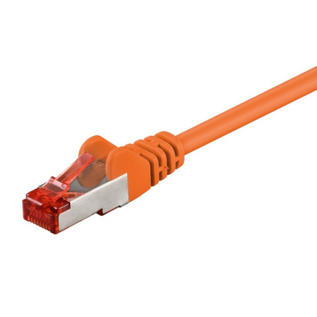GOOBAY καλώδιο δικτύου 95582, CAT 6 S/FTP, copper, 250MHz, 1.5m, πορτοκαλί