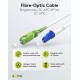 GOOBAY καλώδιο οπτικής ίνας SC-APC σε LC-UPC 59611, Singlemode OS2, 5m, λευκό GOOBAY καλώδιο οπτικής ίνας SC-APC σε LC-UPC 59611, Singlemode OS2, 5m, λευκό