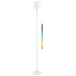 GOOBAY επιτραπέζιο φωτιστικό 76572, RGBW, dimmable, επαναφορτιζόμενο, έως 122.3cm ύψος, λευκό