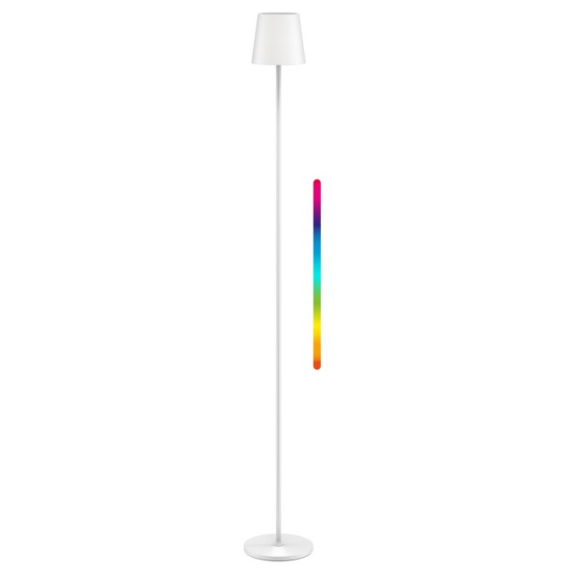 GOOBAY επιτραπέζιο φωτιστικό 76572, RGBW, dimmable, επαναφορτιζόμενο, έως 122.3cm ύψος, λευκό
