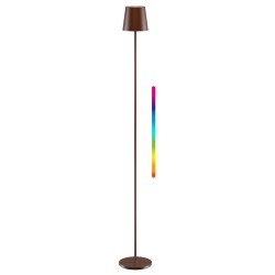 GOOBAY επιτραπέζιο φωτιστικό 76574, RGBW, dimmable, επαναφορτιζόμενο, έως 122.3cm ύψος, χάλκινο