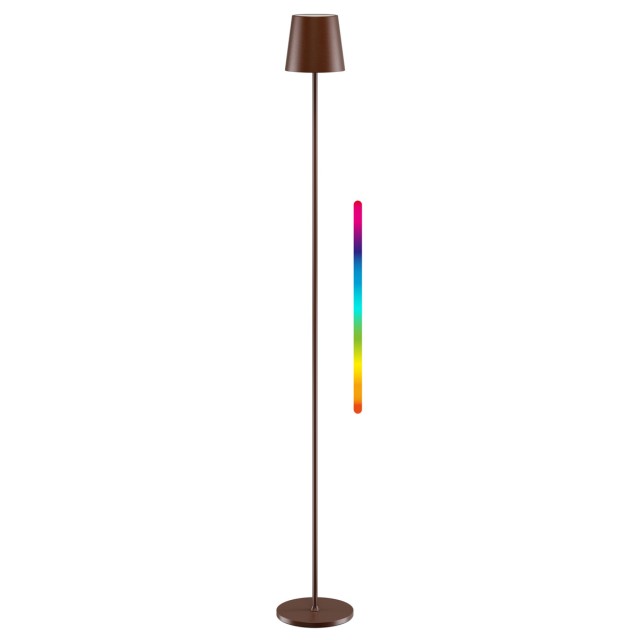 GOOBAY επιτραπέζιο φωτιστικό 76574, RGBW, dimmable, επαναφορτιζόμενο, έως 122.3cm ύψος, χάλκινο