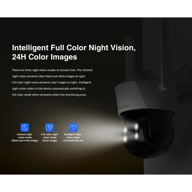 VSTARCAM smart κάμερα CS622, 3MP, WiFi, PTZ, SD, IP66 VSTARCAM smart κάμερα CS622, 3MP, WiFi, PTZ, SD, IP66