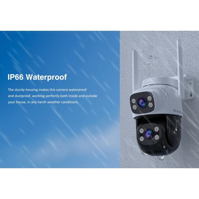 VSTARCAM smart κάμερα CS622DR, dual lens, 3MP, WiFi, PTZ, SD, IP66 VSTARCAM smart κάμερα CS622DR, dual lens, 3MP, WiFi, PTZ, SD, IP66