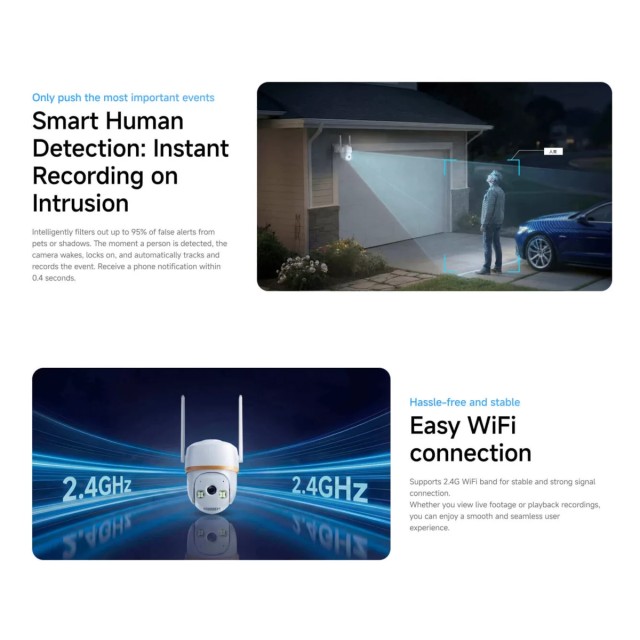 VSTARCAM smart κάμερα HS30, 3MP, WiFi, PTZ, SD, IP66 VSTARCAM smart κάμερα HS30, 3MP, WiFi, PTZ, SD, IP66