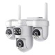 VSTARCAM smart κάμερα CS623FR, four-lens, 2MP, WiFi, PTZ, SD, IP66 VSTARCAM smart κάμερα CS623FR, four-lens, 2MP, WiFi, PTZ, SD, IP66