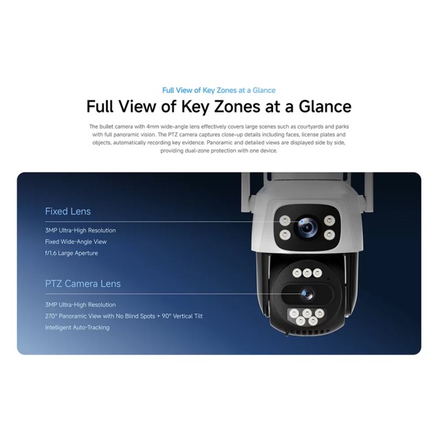 VSTARCAM smart ηλιακή κάμερα AG622DR, dual lens, 2MP, 4G, PTZ, SD, IP66 VSTARCAM smart ηλιακή κάμερα AG622DR, dual lens, 2MP, 4G, PTZ, SD, IP66