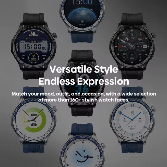 ZEBLAZE smartwatch Btalk 4 Pro, heart rate, 1.43" AMOLED, μαύρο