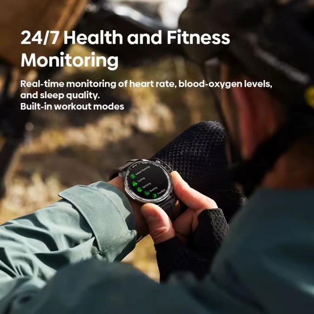 ZEBLAZE smartwatch Btalk 4 Pro, heart rate, 1.43" AMOLED, μαύρο