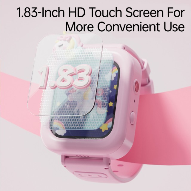 WOWKIDS παιδικό smartwatch K90, 1.83" IPS, με κάμερα, μωβ