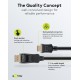 GOOBAY καλώδιο DisplayPort σε HDMI 80521, 4K/60Hz, 18 Gbps, 2m, μαύρο