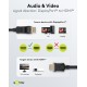 GOOBAY καλώδιο DisplayPort σε HDMI 80522, 4K/60Hz, 18 Gbps, 3m, μαύρο