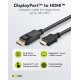 GOOBAY καλώδιο DisplayPort σε HDMI 80523, 4K/60Hz, 18 Gbps, 5m, μαύρο