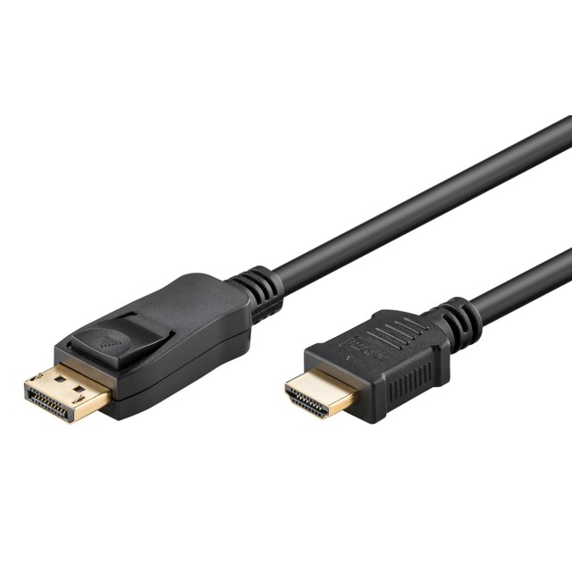GOOBAY καλώδιο DisplayPort σε HDMI 80523, 4K/60Hz, 18 Gbps, 5m, μαύρο
