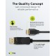 GOOBAY καλώδιο DisplayPort σε HDMI 80525, 8K/60Hz, 48 Gbps, 2m, μαύρο GOOBAY καλώδιο DisplayPort σε HDMI 80525, 8K/60Hz, 48 Gbps, 2m, μαύρο