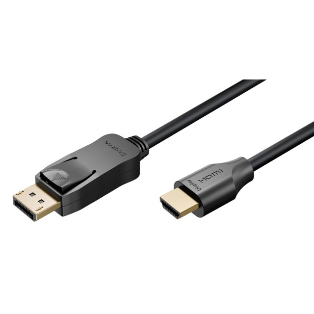 GOOBAY καλώδιο DisplayPort σε HDMI 80525, 8K/60Hz, 48 Gbps, 2m, μαύρο GOOBAY καλώδιο DisplayPort σε HDMI 80525, 8K/60Hz, 48 Gbps, 2m, μαύρο