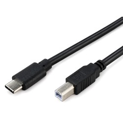 POWERTECH καλώδιο USB-C σε USB Type Β CAB-U166, 480Mbps, 1.5m, μαύρο