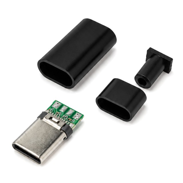 POWERTECH βύσμα USB-C CAB-UC105, 480Mbps, μαύρο POWERTECH βύσμα USB-C CAB-UC105, 480Mbps, μαύρο