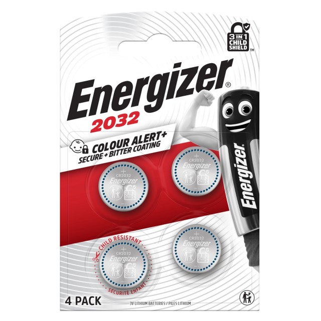 ENERGIZER μπαταρία λιθίου, CR2032, 3V, 4τμχ