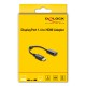 DELOCK αντάπτορας DisplayPort σε HDMI 63006, 4K/60Hz, active, μαύρος
