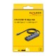 DELOCK USB-C hub 64384 με διακόπτες, 4x θυρών, 10Gbps, USB-C σύνδεση, γκρι