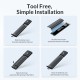 ORICO θήκη για M.2 NVMe & SATA SSD PWDM2-G2, 10Gbps, tool free, μπλε ORICO θήκη για M.2 NVMe & SATA SSD PWDM2-G2, 10Gbps, tool free, μπλε