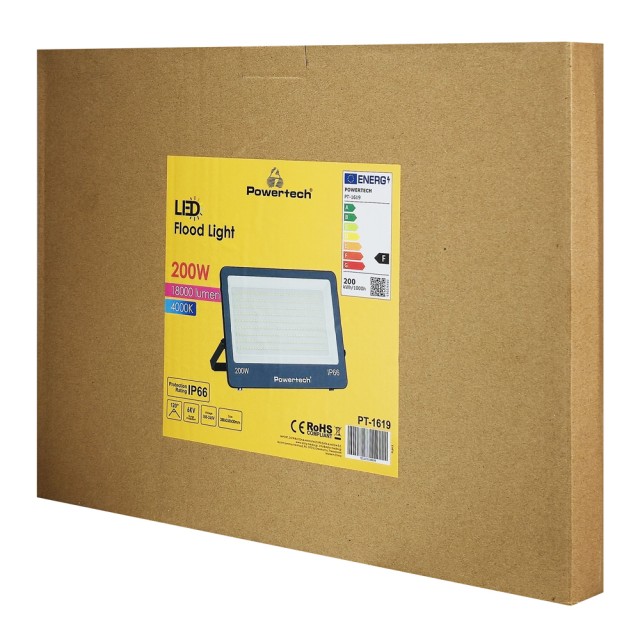 POWERTECH LED προβολέας PT-1619, 200W, 4000K, 18000lm, IP66, 6KV POWERTECH LED προβολέας PT-1619, 200W, 4000K, 18000lm, IP66, 6KV
