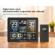 POWERTECH ψηφιακός μετεωρολογικός σταθμός PT-1660 με ασύρματο εξωτερικό αισθητήρα, ξυπνητήρι, μαύρος