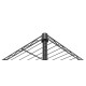 HOME USE μεταλλική ραφιέρα HUH-0270 με 5 ράφια, 90x35x175cm, μαύρη