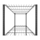 HOME USE μεταλλική ραφιέρα HUH-0270 με 5 ράφια, 90x35x175cm, μαύρη