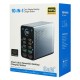 POWERTECH σταθμός φόρτισης PT-1687, 4x USB & 6x USB-C, GaN, 165W, γκρι