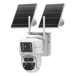 SECTEC smart ηλιακή κάμερα ST-537-6MAOV, dual lens, 3MP, WiFi, SD, PTZ, IP66