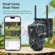 SECTEC smart ηλιακή κάμερα κυνηγού ST-537-6MAOV-4G-EU-G, dual lens, 3MP, 4G, SD, PTZ, IP66