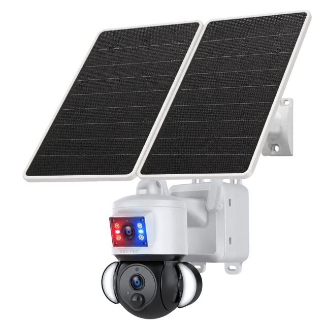 SECTEC smart ηλιακή κάμερα ST-538-6M-4G-EU-20W, dual lens, 3MP, 4G, SD, PTZ, IP65