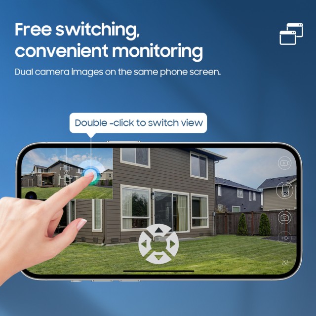 SECTEC smart ηλιακή κάμερα ST-538-6M-4G-EU-20W, dual lens, 3MP, 4G, SD, PTZ, IP65