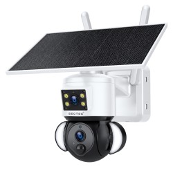 SECTEC smart ηλιακή κάμερα ST-538-6MAOV, dual lens, 3MP, WiFi, SD, PTZ, IP66