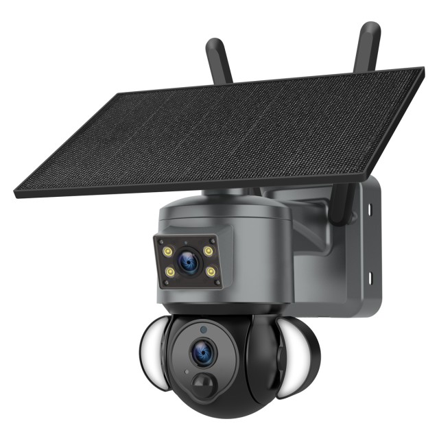 SECTEC smart ηλιακή κάμερα ST-538-6MAOV-4G-EU, dual lens, 3MP, 4G, SD, PTZ, IP66 SECTEC smart ηλιακή κάμερα ST-538-6MAOV-4G-EU, dual lens, 3MP, 4G, SD, PTZ, IP66