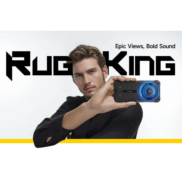 ULEFONE smartphone RugKing με ηχείο 3.5W, 5.99", 8/128GB, 9600mAh, IP68/IP69K/MIL-STD-810H, μαύρο ULEFONE smartphone RugKing με ηχείο 3.5W, 5.99", 8/128GB, 9600mAh, IP68/IP69K/MIL-STD-810H, μαύρο